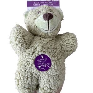 Multipet Aromadog Teddy Bear Therapeutic Essential Oil Fleece Man Plush Dog Toy